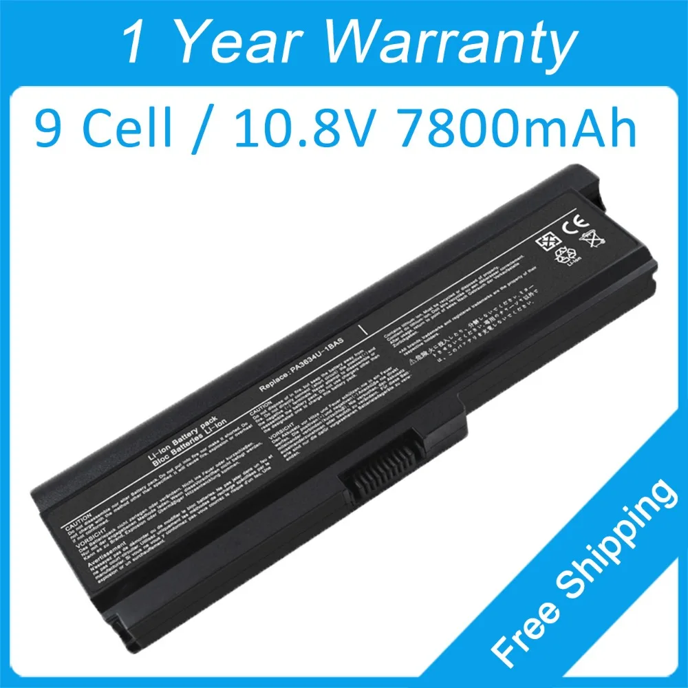 Новый аккумулятор 7800 мАч для ноутбука toshiba Satellite P700 P755D T115D P740 T130 P770 T135 P770D P775 PA3780U 1BRS
