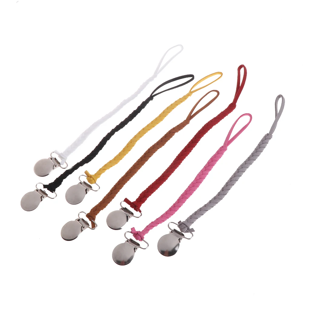 

Chain Dummy Clip Pacifier Holder Braided Binky Clip Nipple Holder Soother Chain For Infant Baby Feeding #20/12