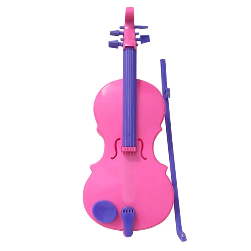 Magic Electric Violin Children Cute Rosy Mini Simulation Musical Instruments Safe Educational Toy TC0009