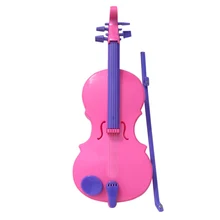 Magic Electric Violin Children Cute Rosy Mini Simulation Musical Instruments Safe Educational Toy TC0009