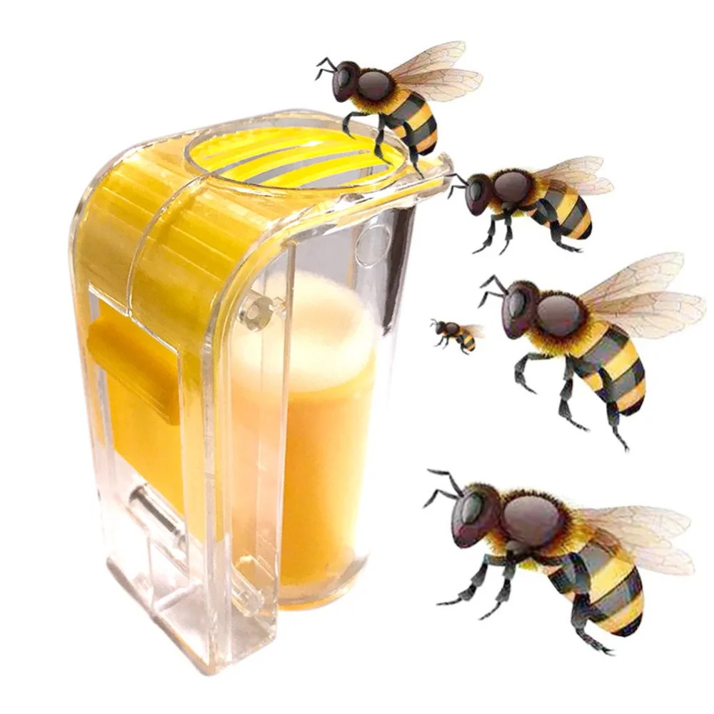Пчелиная матка маркировки Ловец Пластик одной рукой маркер для бутылки плунжера плюшевые пчеловод инструмент сад пчеловода queen ловушка для пчел