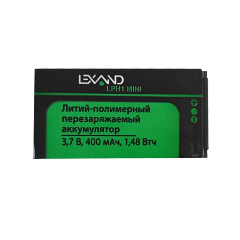 1 шт Новинка 3,7 V 400mAh телефон батарея для LEXAND Mini(LPH1