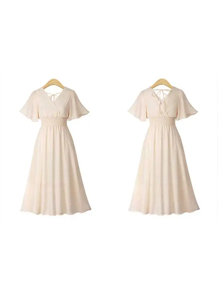 Liva girl шифоновое розовое платье с v-образным вырезом, летнее женское платье средней длины в ретро стиле, Пляжное Платье с листьями лотоса, черное белое платье
