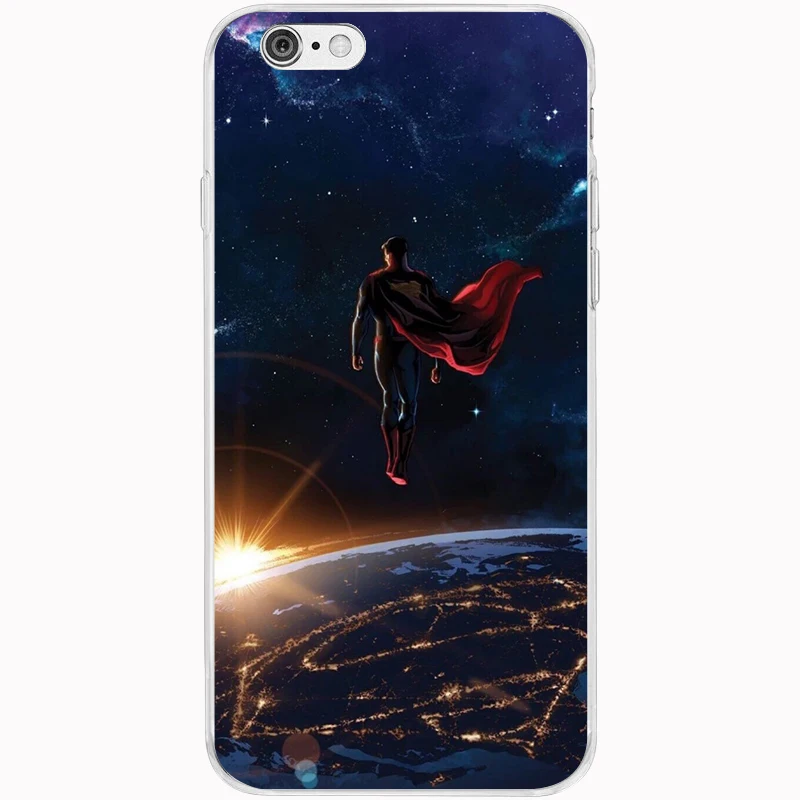 Марвел Супермена Железный человек Бэтмен DC Comics чехол для телефона из мягкого силикона ТПУ с рисунком чехол Обложка для iPhone 6, 6 S, 7, 8plus, 5S SE X Xs Max Xr Capinha