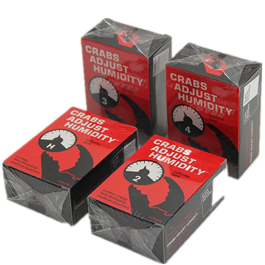 

1 Set Crabs Adjust Humidity Card Board Games Family Playing Cards Party Games