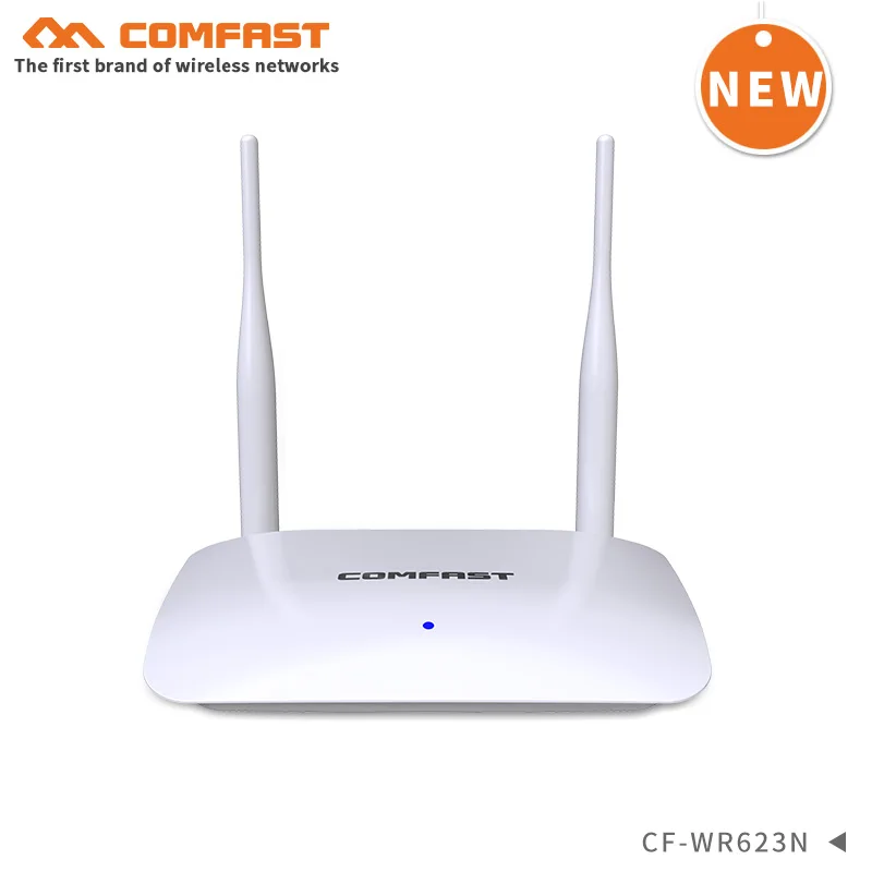 

New Comfast large coverage 300Mbps home strong Wireless WiFi Router with 2*5dBi dual antennas 1WAN+3LAN RJ45 Ports wireless AP