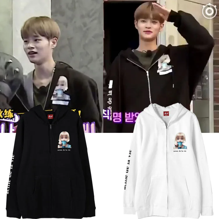 WANNA ONE Lee Dae Hwi/осенне-зимняя толстовка с капюшоном для мужчин и женщин свободная