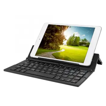 

Portable Folding Wireless Bluetooth Keyboard with Aluminum Alloy Brackets for Tablets User Manual