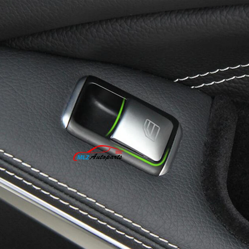 

Door Armrest Window Glass Lifter Panel Button Switch Cover Trim Sticker For Mercedes Benz A B Class W246 W176 2012 - 2014 2015
