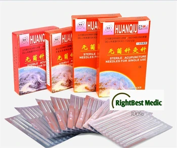 

HuanQiu Disposable Sterile Acupuncture Needle ZhenJiu Needle For Single Use(100pcs Per Pack)