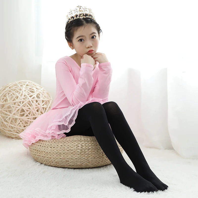 1 piece Children's Dance Socks Girls'Pantyhose Summer Thin Girls' Practice Socks White Girls'Ballet Socks