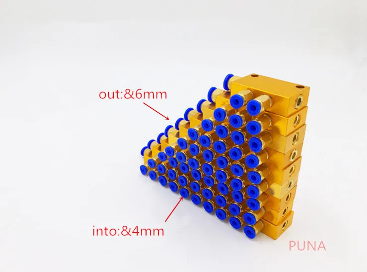 

oil distributor 5 way Adjustable oil discharge Automatic Lubrication pump oil separator /Alloy