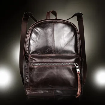 

Top Quality Genuine Leather Backpack Rucksack Rucksack Women Luxury Travel Retro Designer Laptop Men Oil Wax Cowhide Daypack Bag