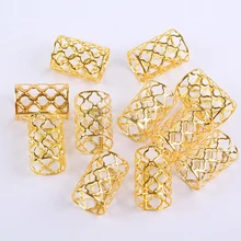 10 шт. Регулируемый зажим Пряжка дредлок манжета мода парик декоративные мини коса наращивание волос кольцо из бисера аксессуары