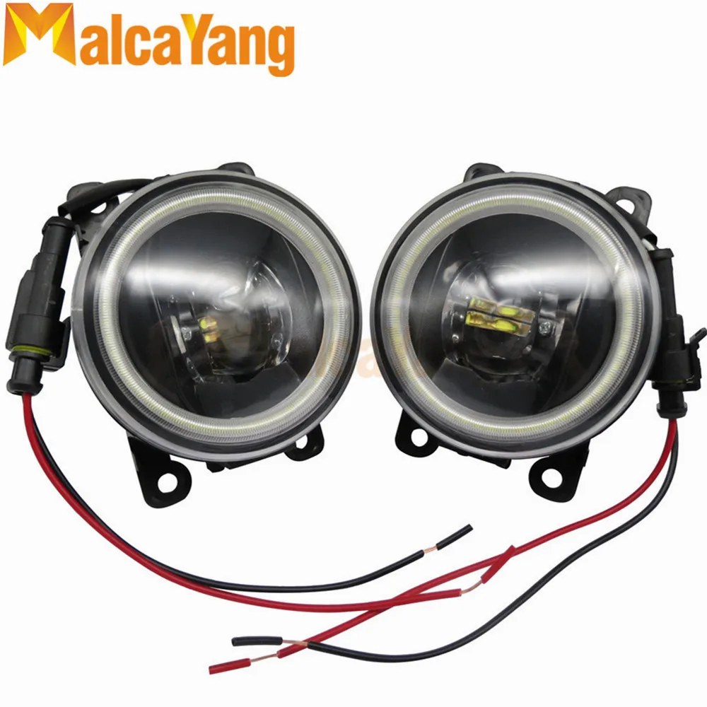 

NEW Angel Eyes 1set CCC For OPEL ASTRA H GTC 2005-2015 6710027 Car styling front bumper LED fog Lights high brightness fog lamps