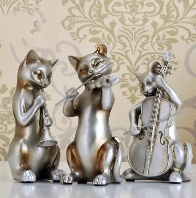  Creative music cat crafts decorative tabletop trinkets bedroom home set up home furnishings lovely  - 32957910143