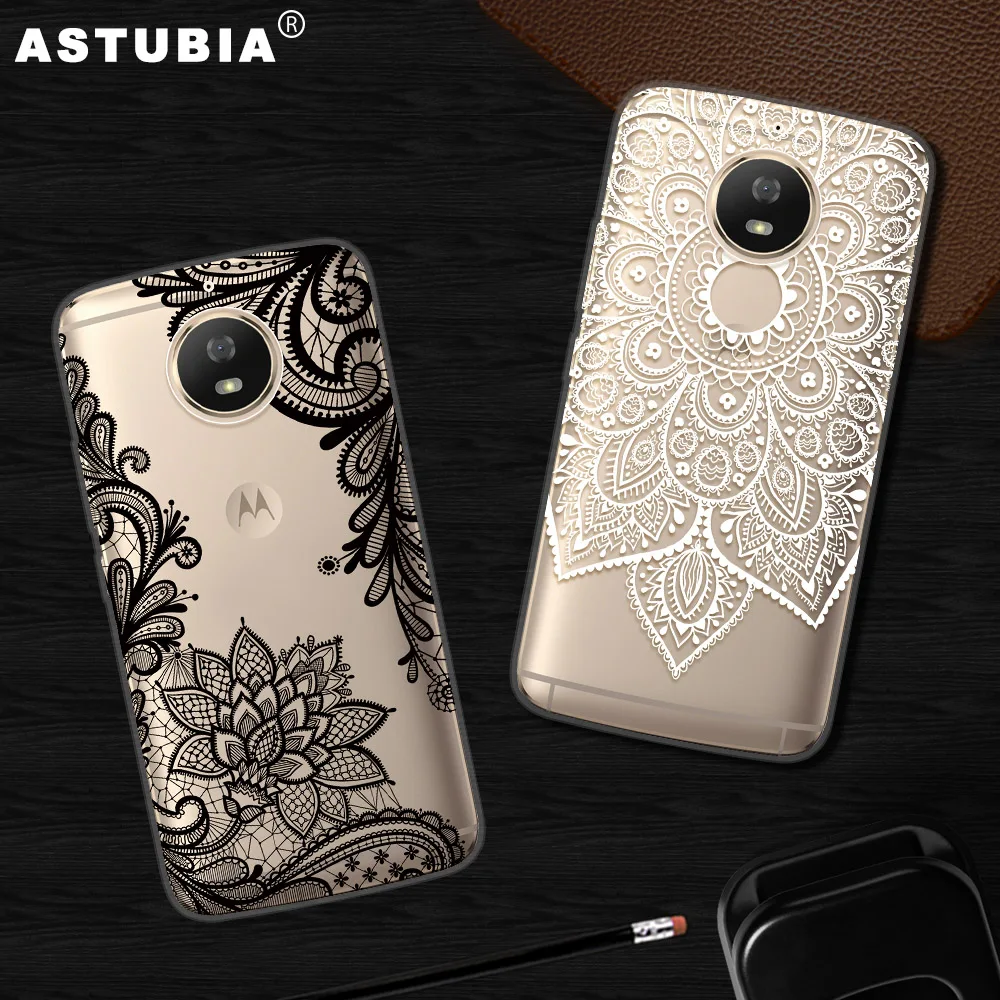

ASTUBIA Case For Moto G5 Plus Case Silicon Flower Cover For Motorola E4 Plus Couqe For Moto G5 G5S G6 X X4 Z2 E5 Play Plus Case