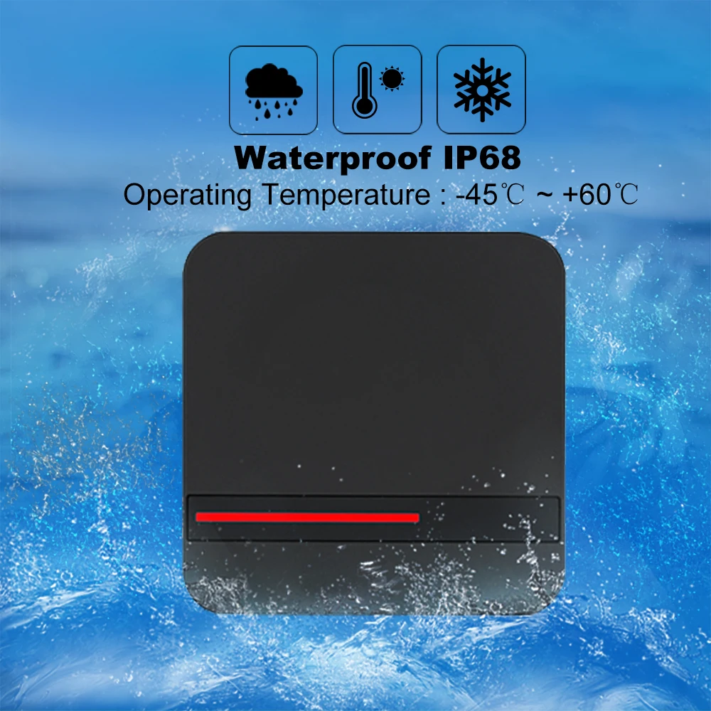 

Long Range RFID Reader 125KHz/13.56MHz Smart Proximity Card Reader Access Control System IP68 Waterproof Weigand 26/34 Reader