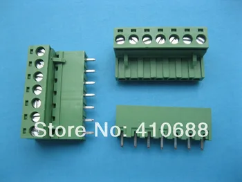 

100 Pcs 7 way/pin Pitch 5.08mm Screw Terminal Block Connector Pluggable Type Green 2EDCK-2EDCV-5.08