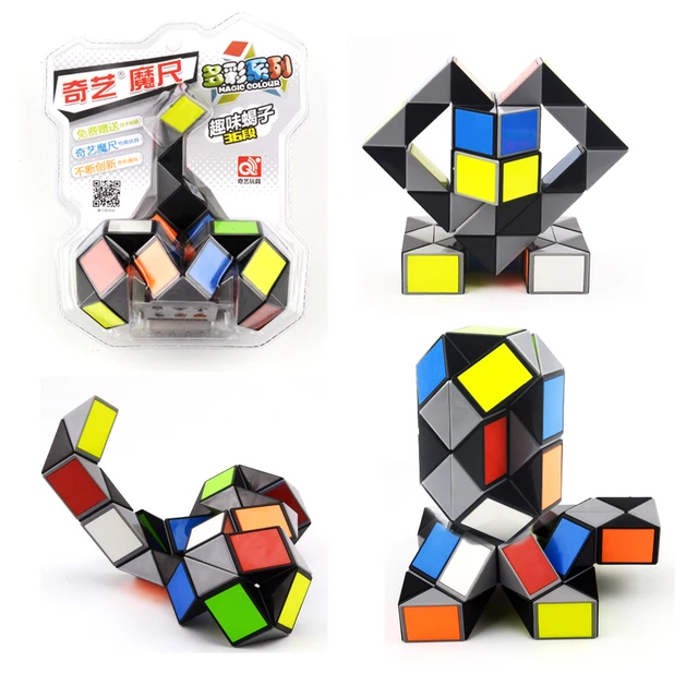 Colourful Magic Snake Cubes Puzzle Ruler Twist 40 Blocks Cube Puzzle Magnificent Rubik's Snake Patterns Colourful Magic Snake Cubes Puzzle Ruler Twist 40 Blocks Cube Puzzle Magnificent Rubik's Snake Patterns