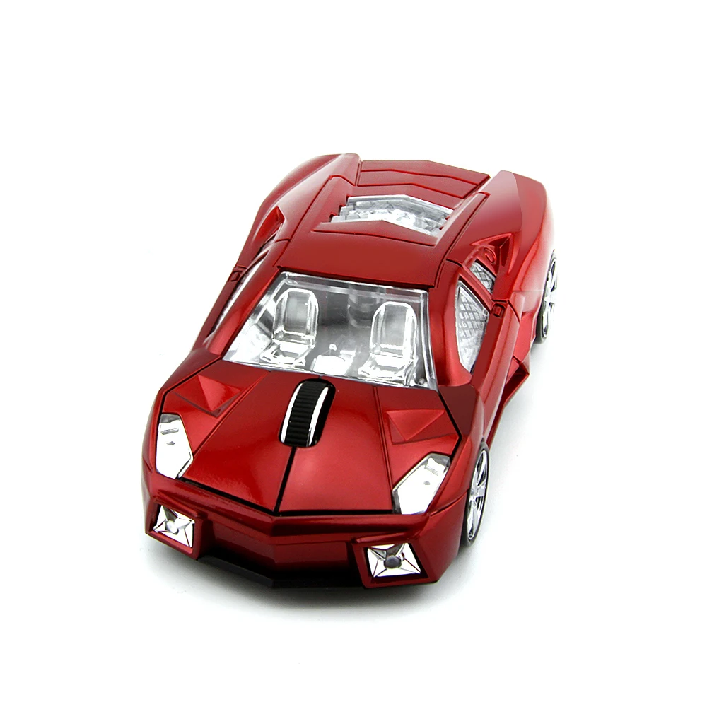 CHYI беспроводная мышь "автомобиль" мультяшная мини крутая гоночная Авто Muis эргономичная оптическая компьютерная игровая мышь с usb-приемником для ноутбука