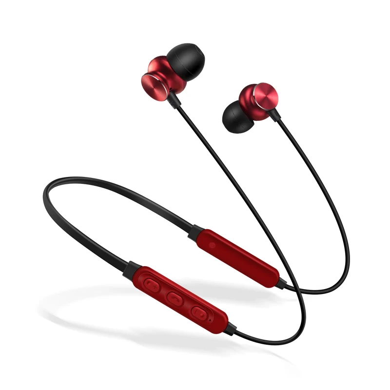 Bluetooth наушники с шейным ремешком Спортивные Беспроводные микрофоном вкладыши