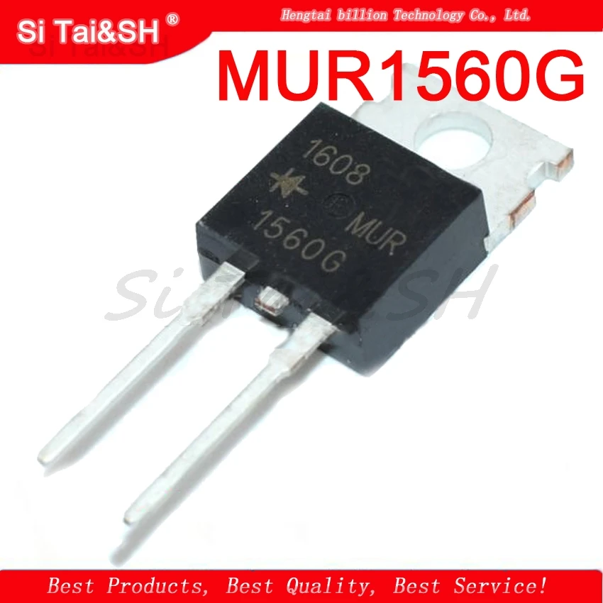 

10pcs MUR1560G MUR1560 fast recovery diode parameters 600V15A TO220 original authentic