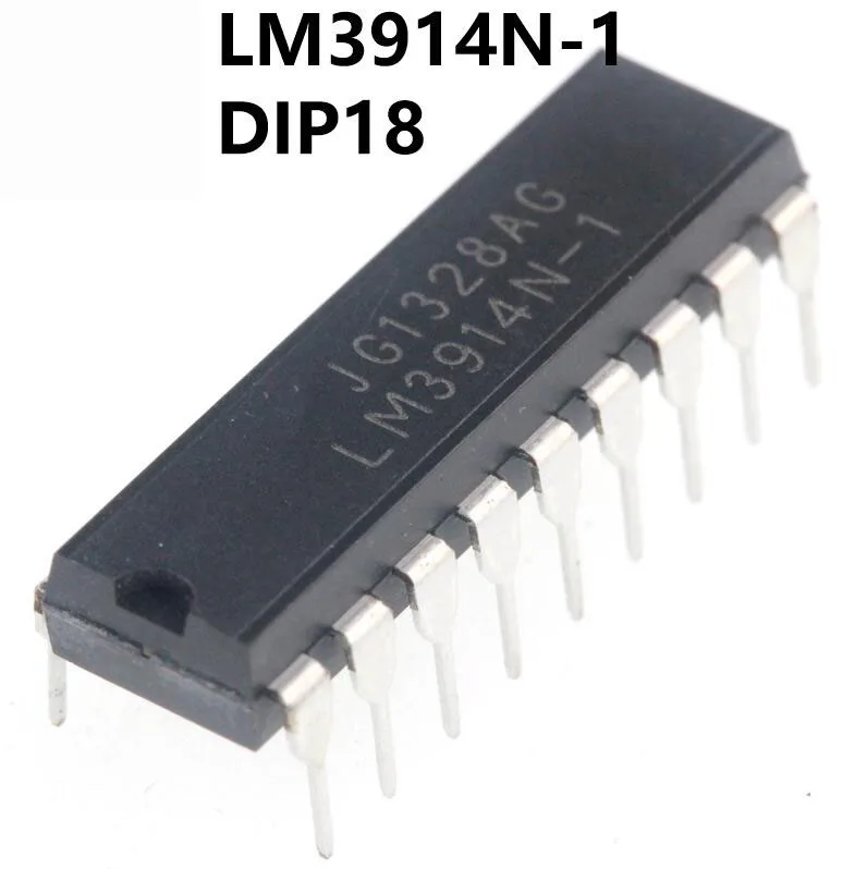

10PCS LM3914N-1 DIP-18 LM3914N LM3914 LED bar graph display driver
