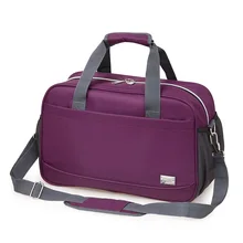 Нейлоновая дорожная сумка, новинка, водонепроницаемая одноцветная большая сумка, вместительная сумка для багажа в консервативном стиле, сумка для отдыха для женщин