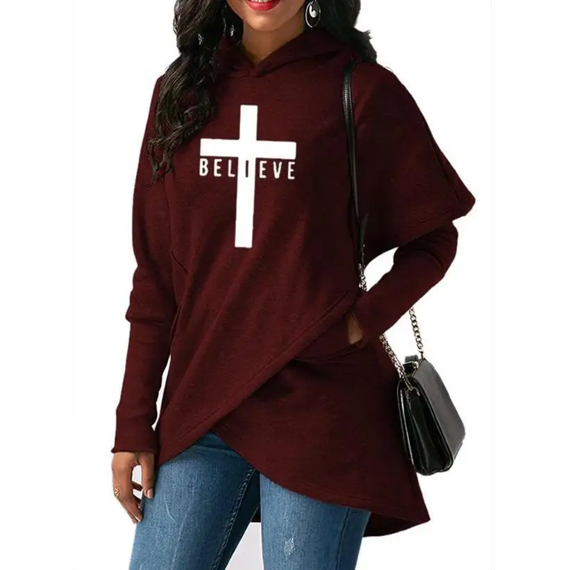 

Letters Print Hoodies For Women Split Kawaii Sweatshirt Femmes Tops Sweatshirts 2018 Youth Thick Clothings Cropped Street