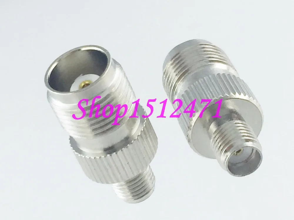 

1pce TNC female jack to SMA female connector RF adapter Router Antenna Nickel