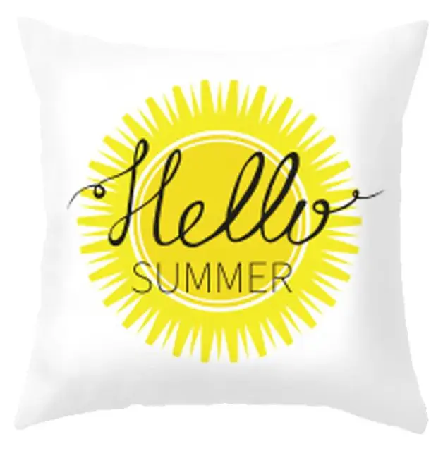 かわいい漫画の犬クッション海洋魚森キツネウサギ象サボテンポット緑の葉モンステラバナナの葉枕家庭用ソファ Cushion Aliexpress