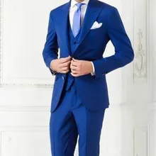 Смокинг индивидуального пошива пиджак в деловом стиле костюмы тонкий светло-серый мужской костюм Последний дизайн пальто брюки джентльмен Свадьба(куртка+ брюки+ жилет+ галстук