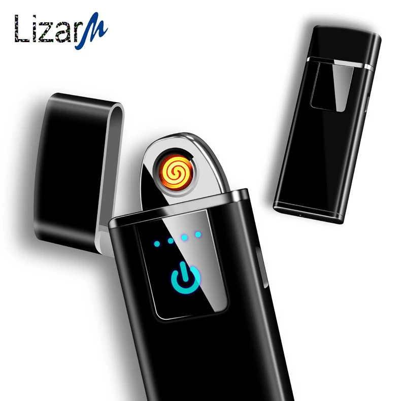 Usb mini Electronic Cigarette Lighter Windproof Tungsten Turbo Electric cigar Lighters Touch induction ignition switch FlameLess
Usb mini Electronic Cigarette Lighter Windproof Tungsten Turbo Electric cigar Lighters Touch induction ignition switch FlameLess
