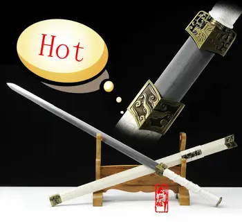 

Free Shipping Chinese Han Dynasty Style Kungfu Sword/Battle Jian Full Tang 4 Side High Carbon Steel Blade Sharp