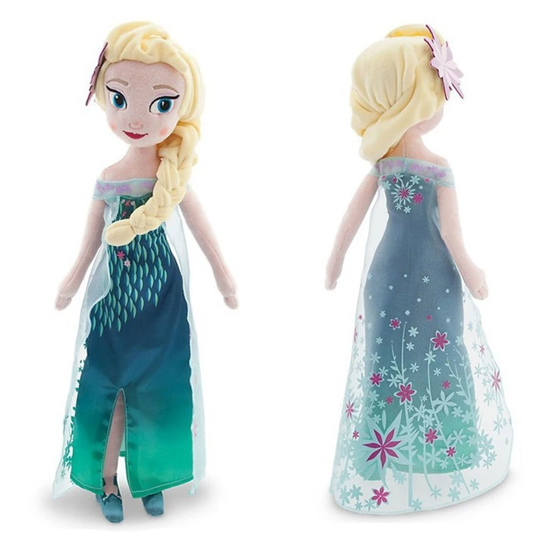 Disney Frozen Fever 40cm-50cm Snow Queen Princess Anna Elsa Doll Toys Stuffed Plush Kids Toys Gift