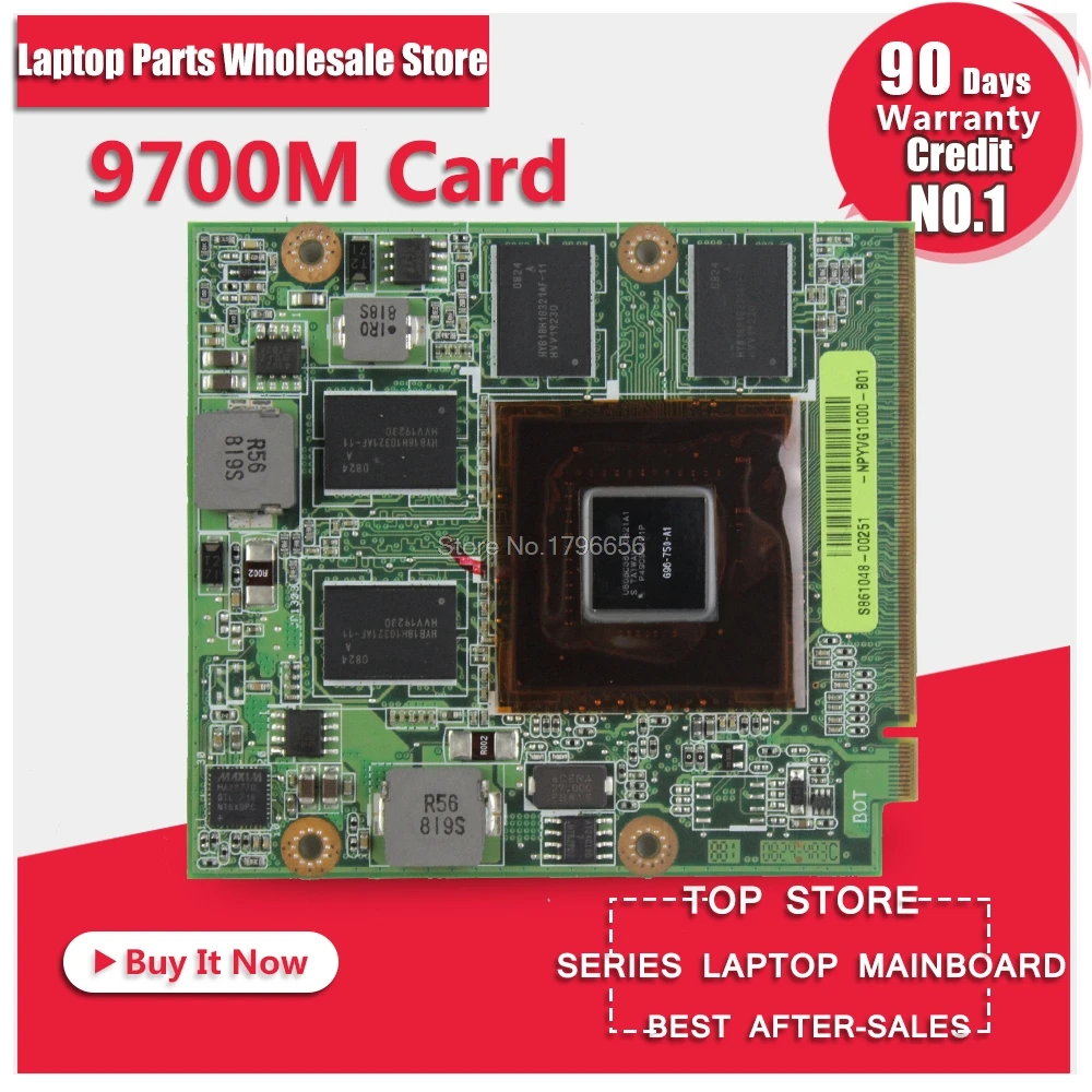60 NPYVG1000 G50V 08G2015GV20I 08G2015GV20Q 9700M GT G96 750 A1 DDR3 512MB видеокарта для For Asus M50 M50V G50VT