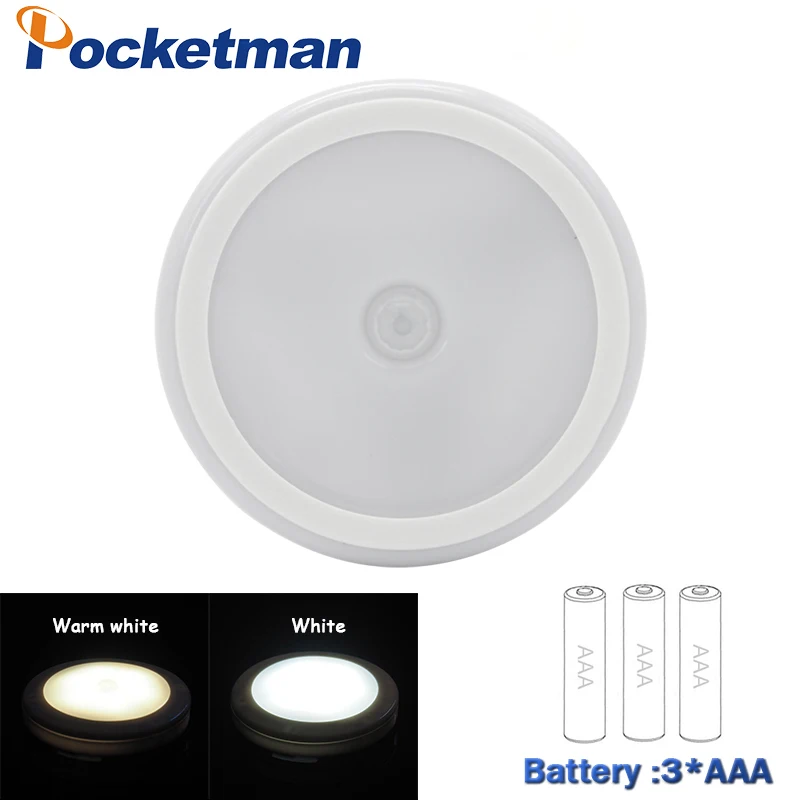 

6 LED Intelligent Body Motion Sensor Activated Wall Light Night Light Induction Lamp Closet Corridor Cabinet led Sensor Light
