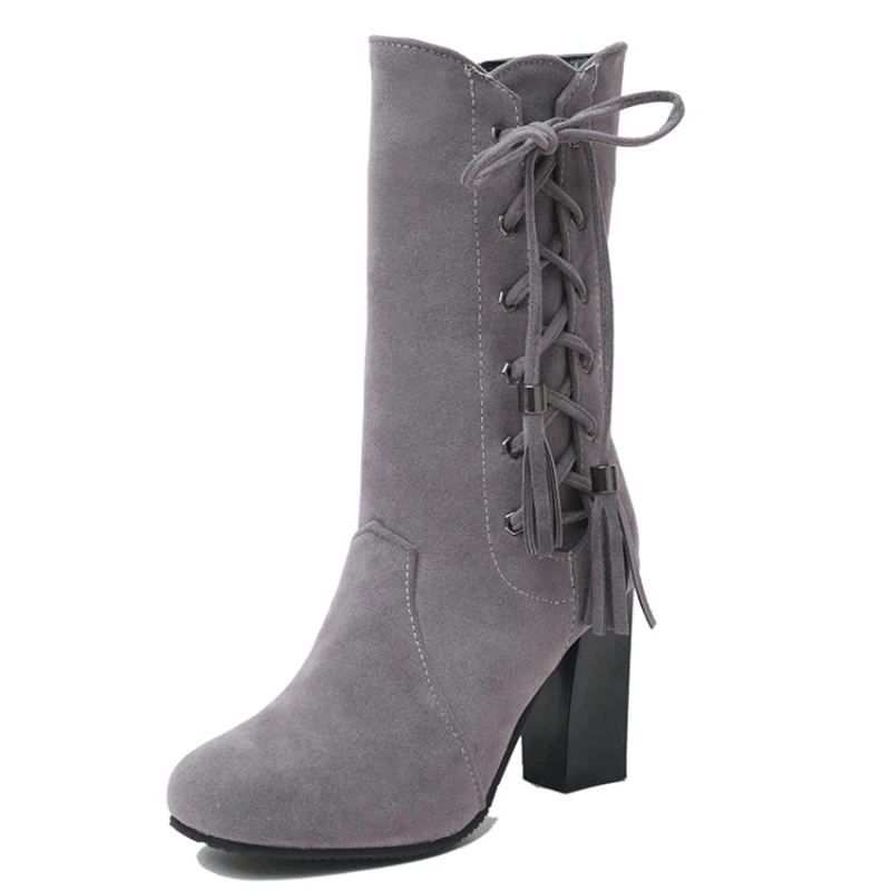

Winter Women Ankle Boots New Fashion Flock Wedge Platform Winter Warm Red Black Snow Boots Shoes For Female Plus Size 40 41 43