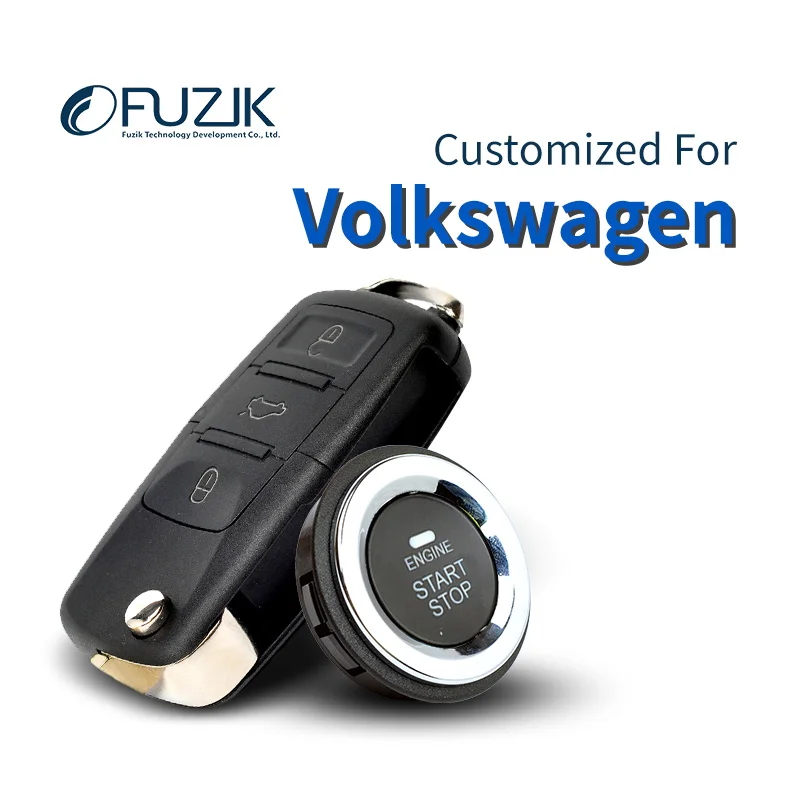 

Fuzik Keyless Go Smart Key Keyless Entry Remote start Push Botton for vw Volkswagen jetta passta golf6 golf7 tiguan magotan cc