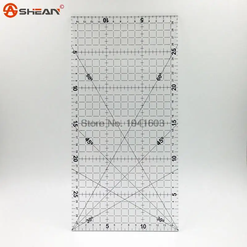 

1 Pcs Quilting Tools Approximate Blue Acrylic Material 30cm * 15cm * 3mm Patchwork Ruler