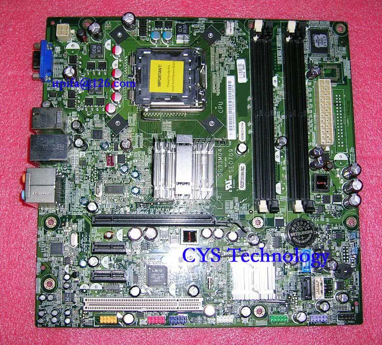Free shipping for DELL desktop motherboard DG33M04 K068D 0K068D LGA775 DDR2 chipset G33 for INS 518