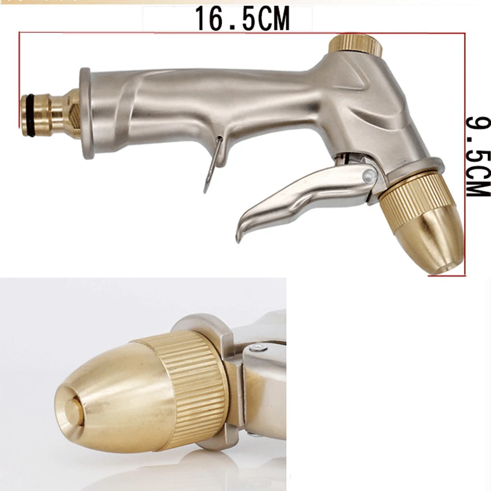 Полный Медный сад полива воды пневматический распылитель Автомойка инструменты ручной разбрызгиватель высокого давления водяной пистолет