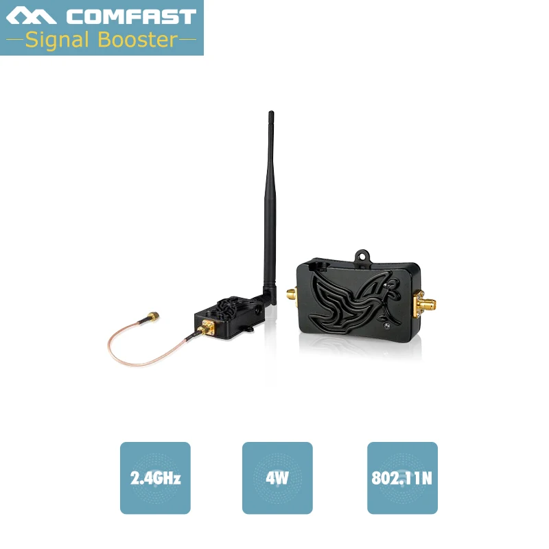 Усилитель сигнала Wifi 2 4 ГГц Вт 802 11 усилитель 5dBi антенна ретранслятор