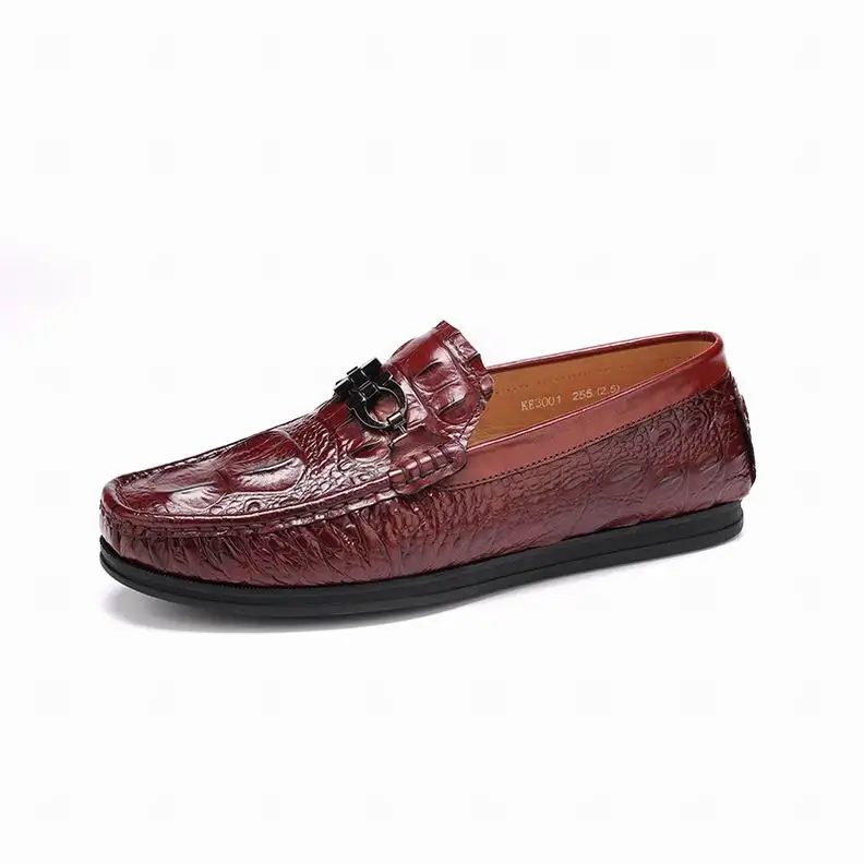 Eioupi дизайн натуральной крокодиловой кожи дышащая мужская мода бизнес повседневная обувь мужские Мокасины обувь eke3003