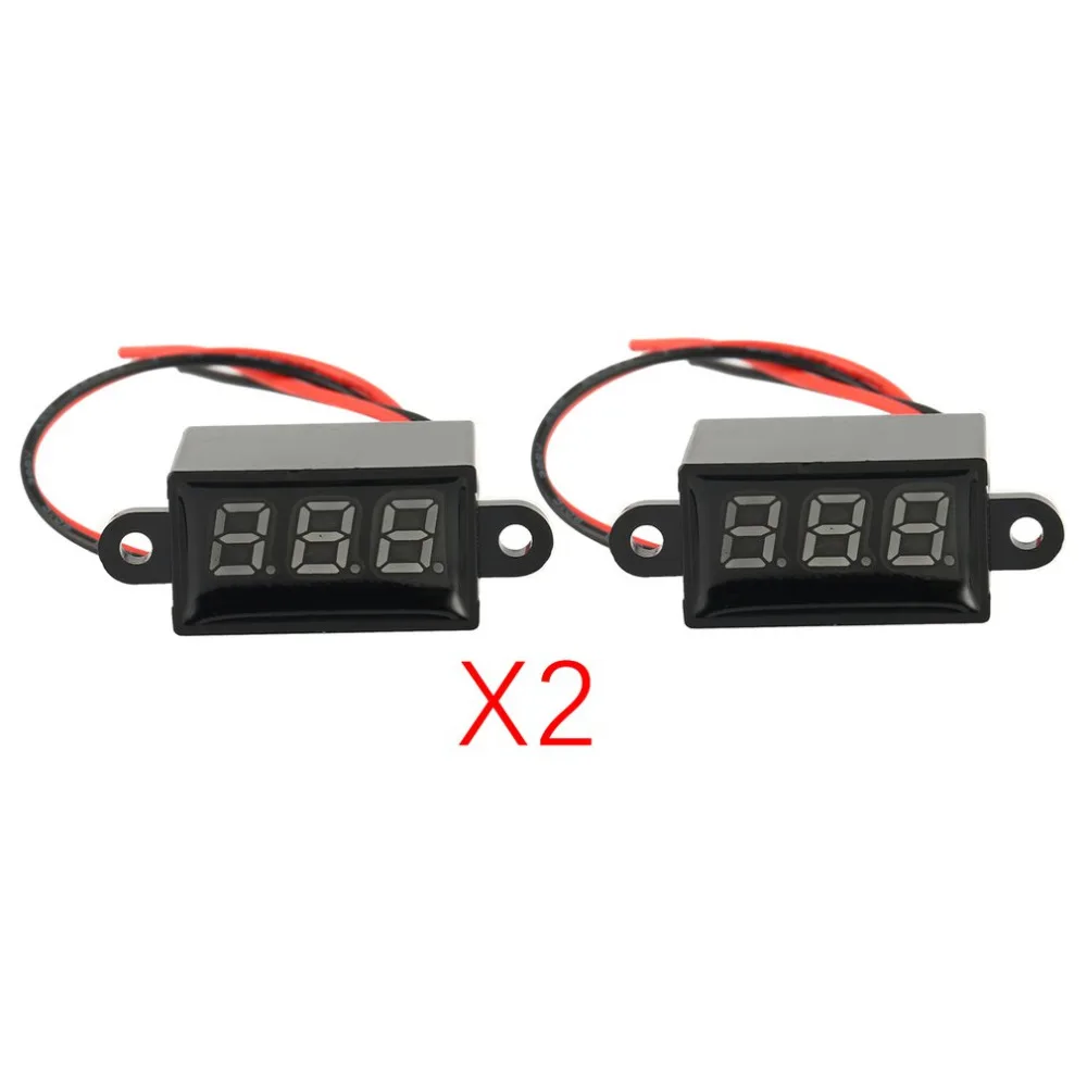 

DC 3V-30V 2-Wire LED Digital Display Panel Voltmeter Electric Voltage Meter Volt Tester for Auto Car Motorcycle Battery Cart