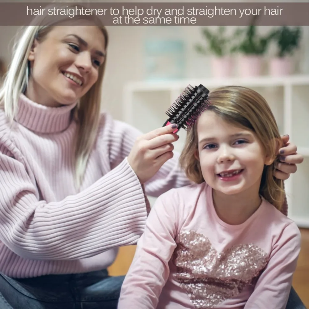 Lisapro Прямая поставка 2 в 1 один шаг фен для волос Горячая воздушная щетка выпрямитель для волос гребень для завивки волос Инструменты для укладки волос