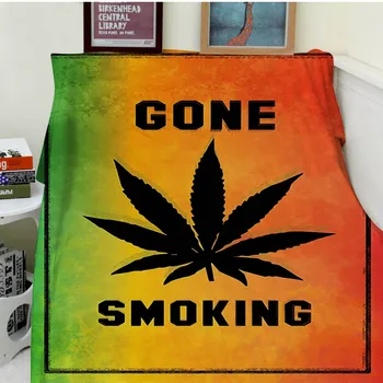 

Blanket Comfort Warmth Soft Plush Easy Care Machine Wash The leaves of poppy gone smoking Sofa Bed Throw Kid Adult Warm Blanket