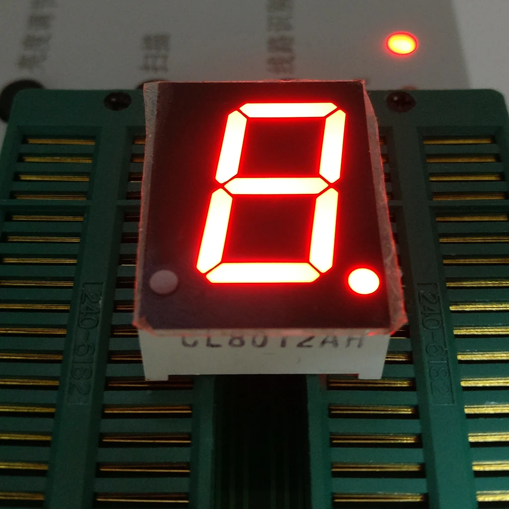 

10PCS New and original 1 Bit 0.8 inch Digital Tube LED Display red Light 7 Segment Common Cathode 13PIN