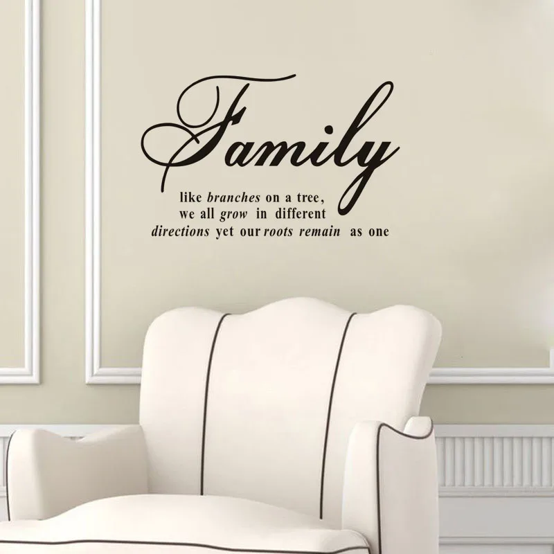 Stickers Wall Quotes Family Like Branches On A Tree Sticker Home